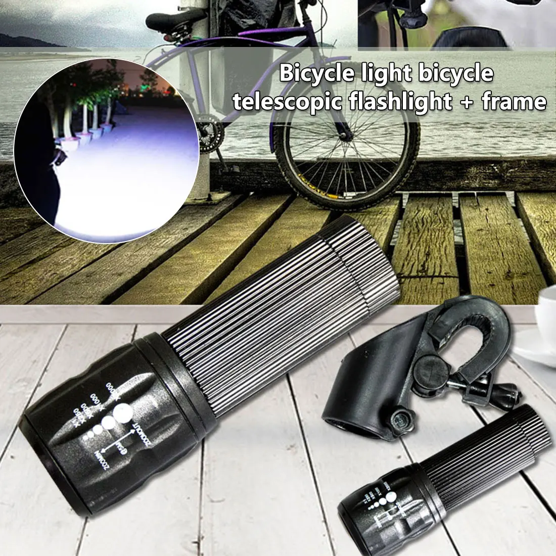 Glare LED flashlight Q5 450 Lumen Cycling Bike LED Flashlight Torch