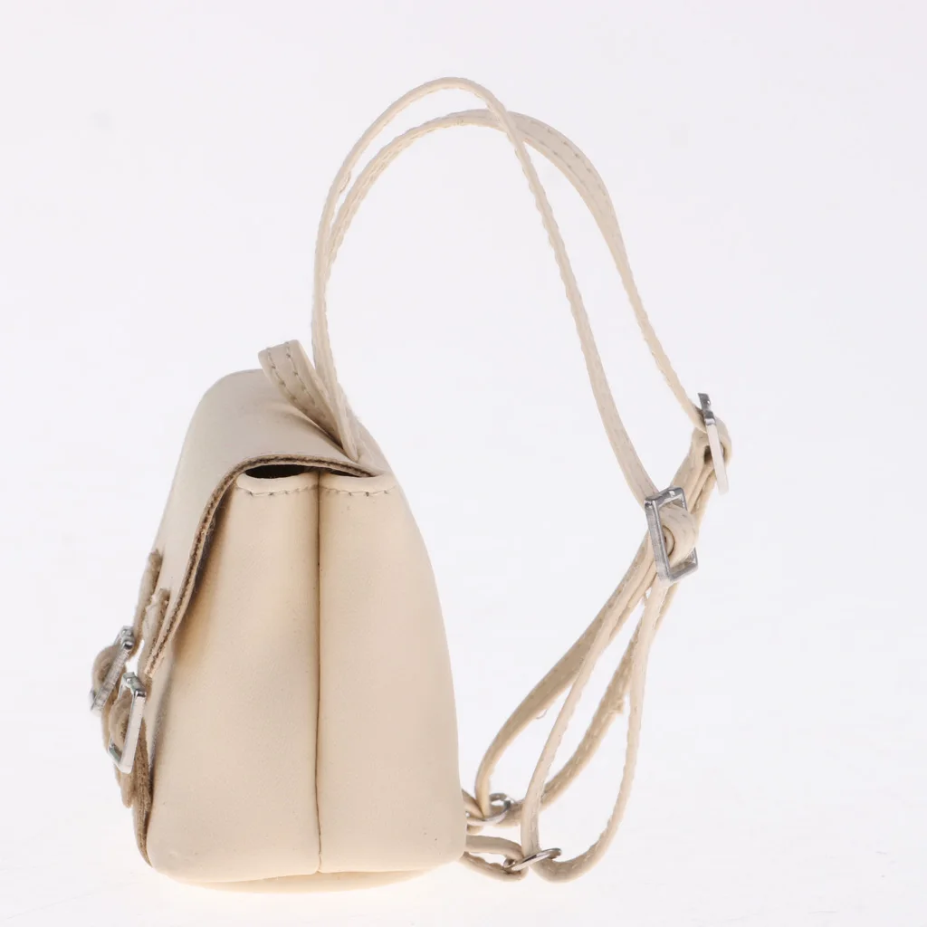 Fashion 1/6 PU Leather Backpack Schoolbag Outfit for SD DD Ball Jointed Dolls Accessory Shoulders Bag or 12inch Dolls