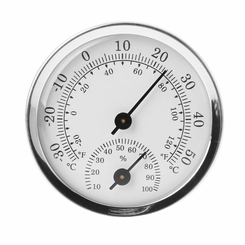 

Meter Thermometer Hygrometer Compact Workshops Monitor Indoor Analog Mini Household Wall Mounted