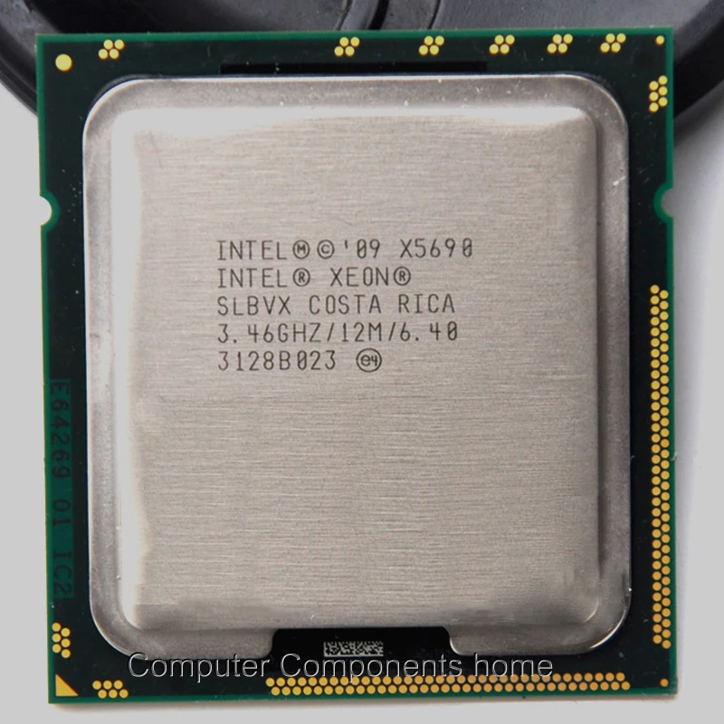 Процессор Intel xeon X5690 intel X5690 cpu шестиядерный(3,46 ГГц/L3 = 12 м/130 Вт) LGA 1366 настольный процессор подходит для материнской платы X58