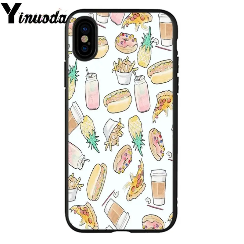 Yinuoda Мягкий силиконовый чехол для iPhone X XS MAX 6 6s 7 7plus 8 8Plus 5 5S SE XR|Чехлы-накладки| |