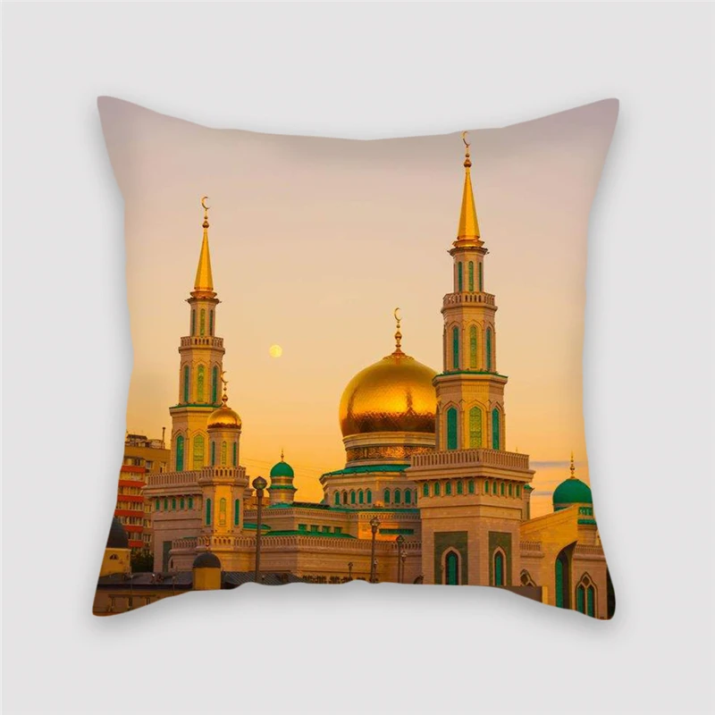 

Fuwatacchi 3D Print Cushion Cover Scenice Mountain Light Decorative Pillows Cover Living Room Accessories Home Decor Pillow Case