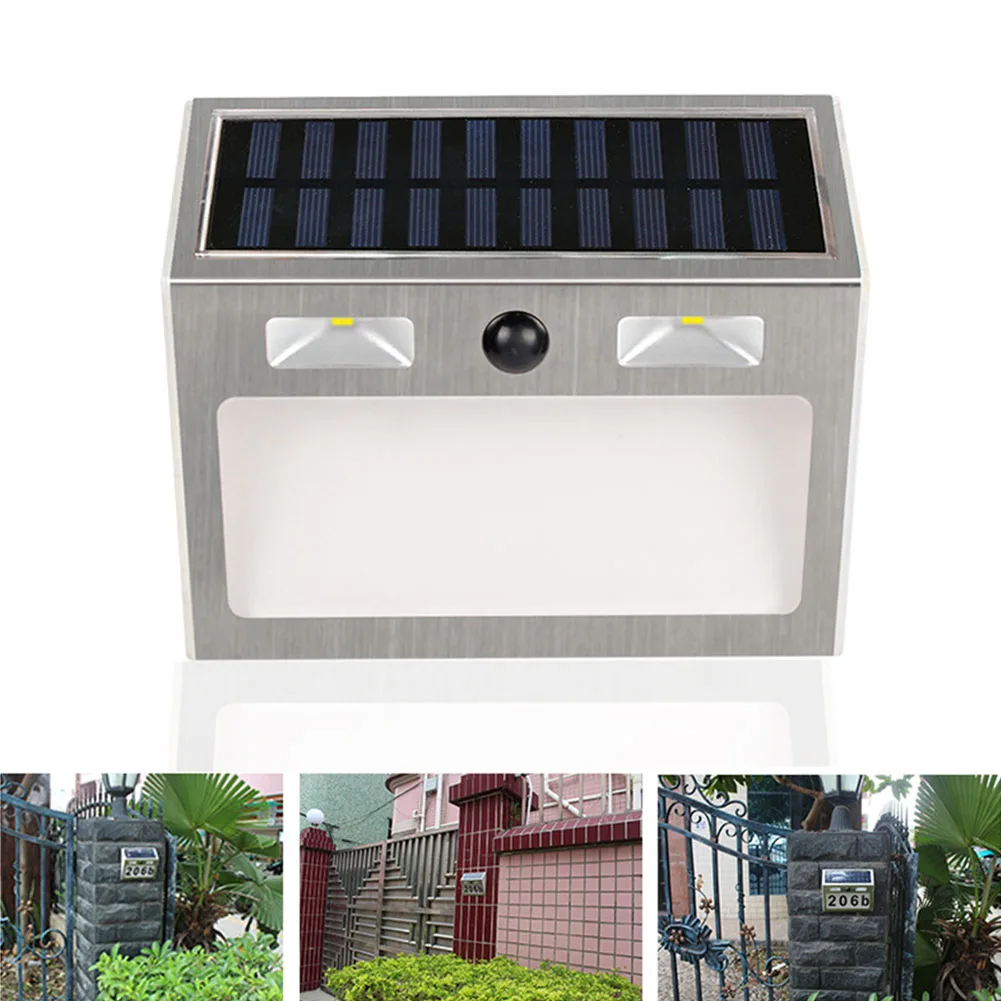 

Led Illuminated Wireless Wall Solar Light Sign Outdoor White Waterproof House Number Motion Sensor Stainless Steel Door