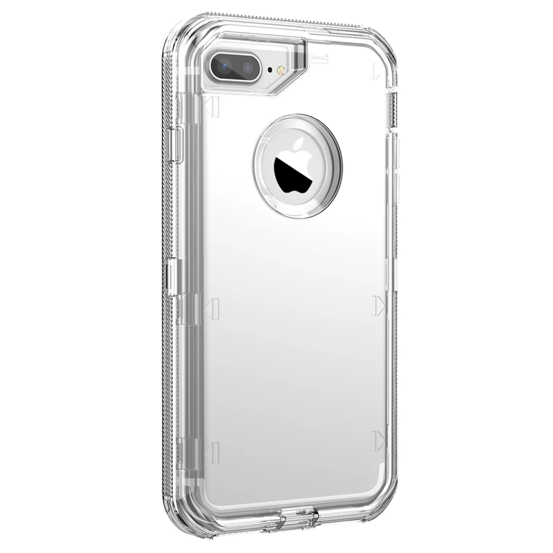cute iphone 7 cases Armor Hard Case For iPhone 7 6 6s Plus X Xs Max 360 Case Clear PC Bumper Cute Bling Cases For iPhone XR 8 plus Silicone Cover iphone 8 plus leather case