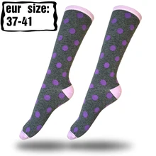 Для женщин Смешные Носки Happy Socks с хлопок Высокое качество модные симпатичные Йога экипажа носки