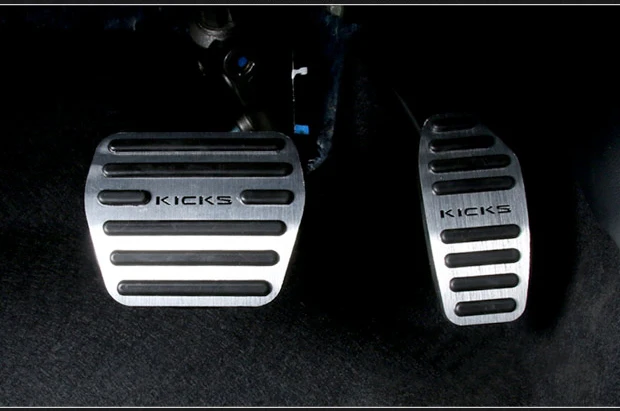 Алюминий брелок для автомобильных ключей, потенциометр педали газа педаль тормоза нескользящие накладки на для Nissan ногами аксессуары