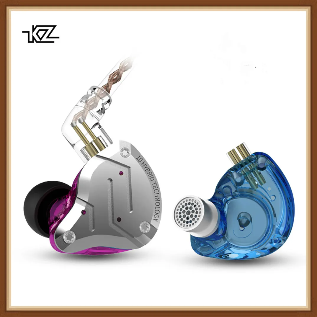 KZ ZS10 PRO 4BA+ 1DD KZ гибридные наушники гарнитура HIFI наушники в ухо монитор наушники-вкладыши для KZ AS10 ZS10 ZSN PRO