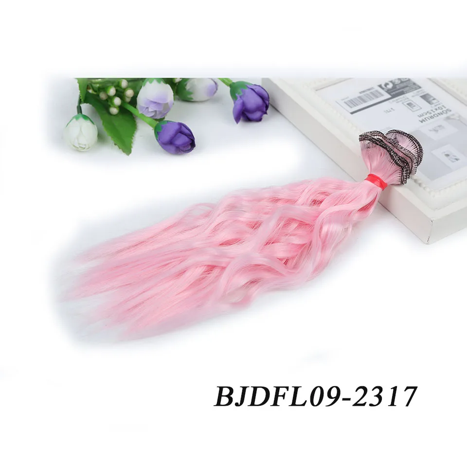 Allaosify BJD вьющиеся волосы 25 см * 100 парик для куклы синтетические волосы парик Бесплатная доставка