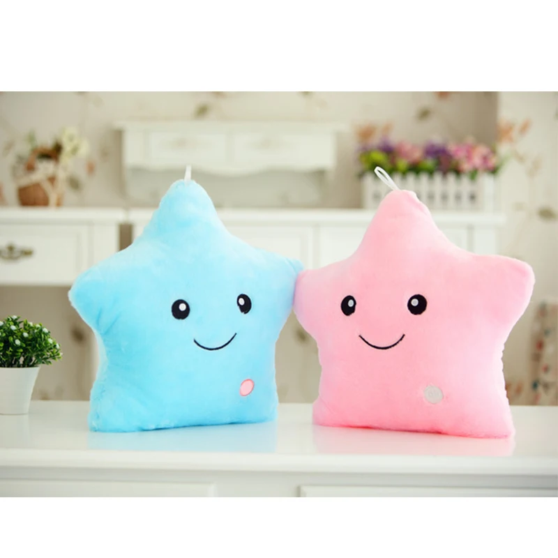 Luminous pillow Christmas Toys, Led Light Pink Pillow,Blue plush Pillow, Colorful Stars Pentagram,kids Toys, Birthday Gift Luminous pillow Christmas Toys, Led Light Pink Pillow,Blue plush Pillow, Colorful Stars Pentagram,kids Toys, Birthday Gift