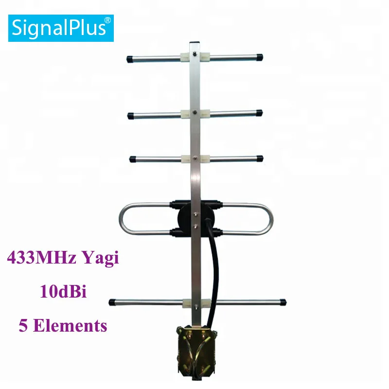 Rf yagi антенна cdma Yagi 5 единиц 10DBI 433 МГц антенна наружная Yagi антенна с кабелем 30 см