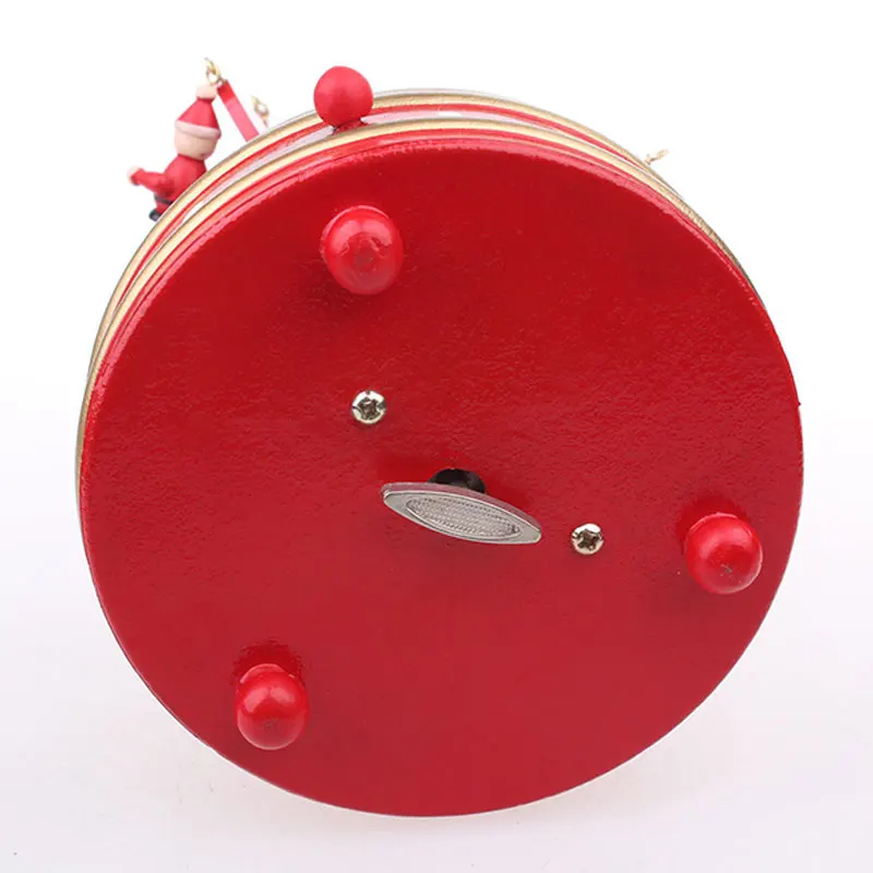 1 шт. зеленый или красный вращающаяся Музыкальная Рождественская елка