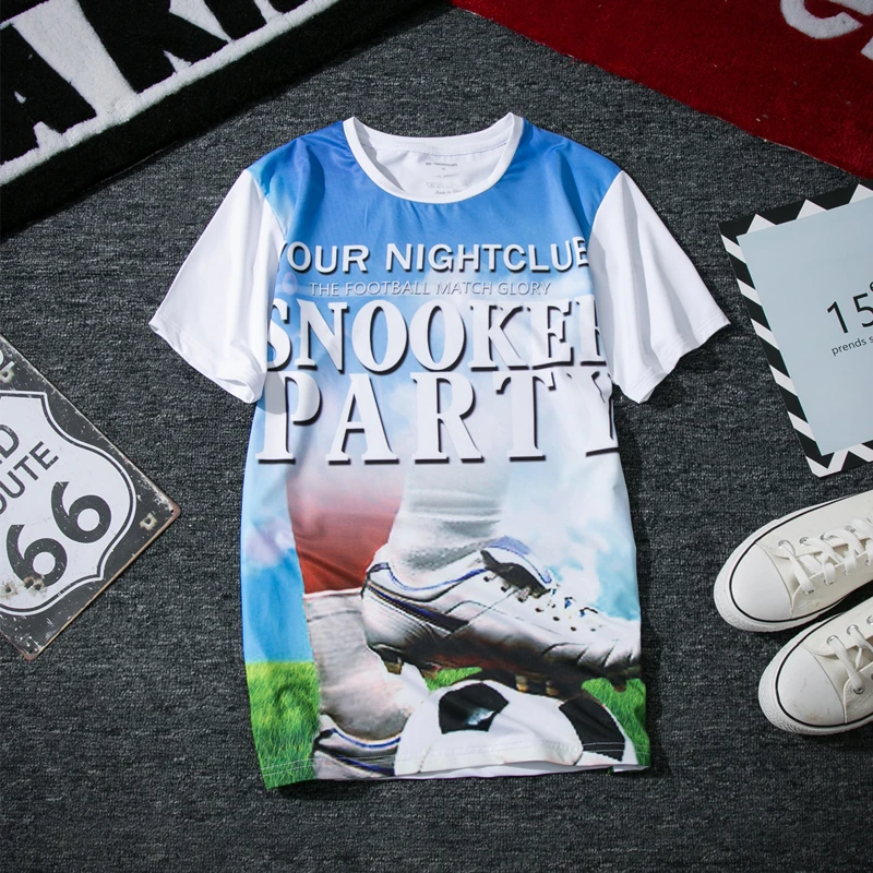 

2019 New Summer Men's Short Sleeve T-shirt 3 D Print Quik Dry Clothing Fashion Round Neck Mens Surfing Sport Beach T Shirts