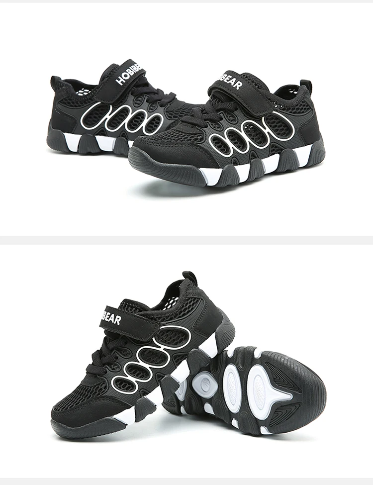 Обувь для детей для девочек мальчиков кроссовки Slip-on Caterpillar выдалбливают кроссовки Прохладный сетки бренд детская обувь Hobibear AU3801