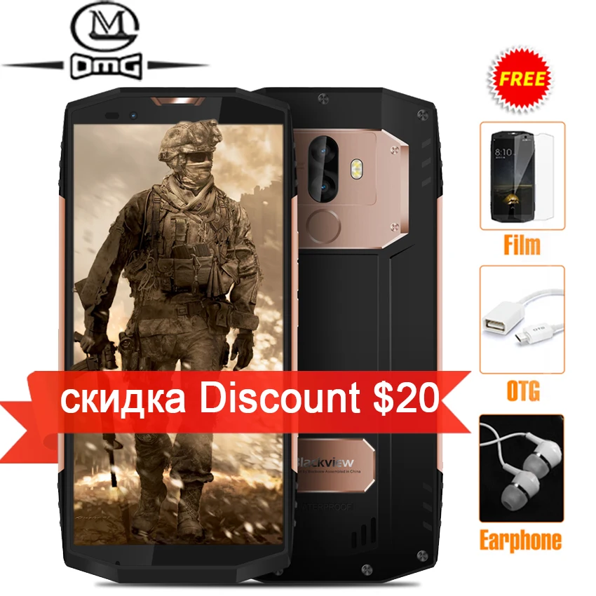 Blackview BV9000 PRO IP68 Waterproof shockproof mobile phone Android 7 1 5 7 6GB RAM 128GB