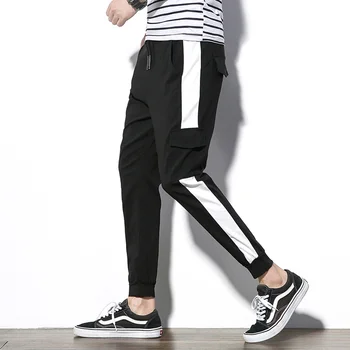 

New Fashion Men Jogger Casual Men Pants Elastic Cotton Slim Pant Straight Trousers Fashion Hit The Color Male Large Size 4XL