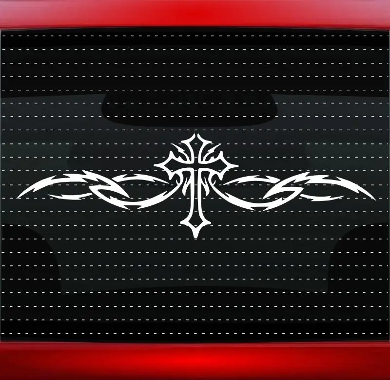 Cross Tribal Christian Car Decal Truck Window Motorcycle SUVs Bumper