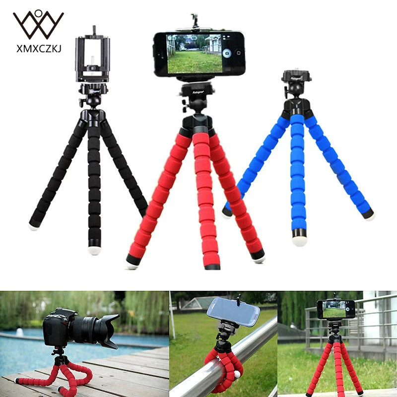 

XMXCZKJ Phone Holder Flexible Octopus Tripod Bracket Expanding Stand Mount Mono-pod Styling Accessories For Mobile Phone Camera