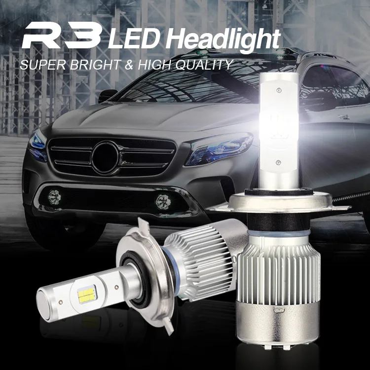 

2PC Light LED Driving Front H4 7000LM 35W 8-16V Front CSP LED Headlight Kit Bulb High Beam 6500K Lamp Bulbs GW Car fog lights