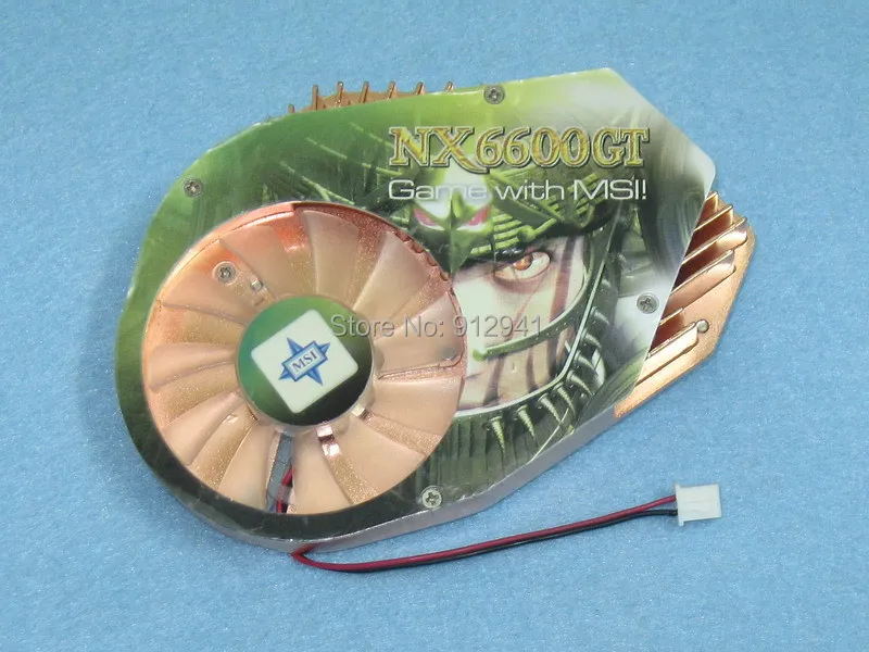 

80mm Mounting Holes 2Wire 2Pin Connector VGA Graphics / Video Card Heatsink Cooler Cooling Fan for MSI 6600 NX6600GT