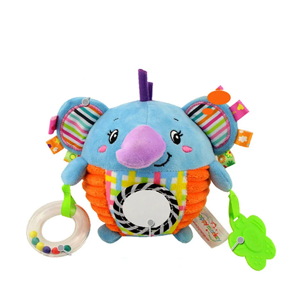 Baby Toys 0-12 Months Comfort Soft Toys For Baby Rattles Stroller Music Bed Bell Educational Rattles Plush Toys For Infant Baby