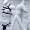 Bondage Mens Harness Thongs Set Body Chest Costume G-string Jockstrap Lingerie Man Halter Neck Hollow Out Nightclub Costume ► Photo 1/6