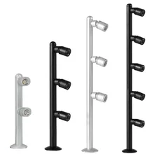 2 Вт/3 Вт/5 Вт светодиодный настольная подставка изображение столб света с регулируемым углом наклона кабинет ювелирный магазин спальня черный/серебристый корпус Multihead