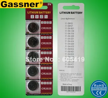 

400cards/Lot, 100% Fresh CR2025 3V lithium button cell battery coin cell for calculator watches car key fob