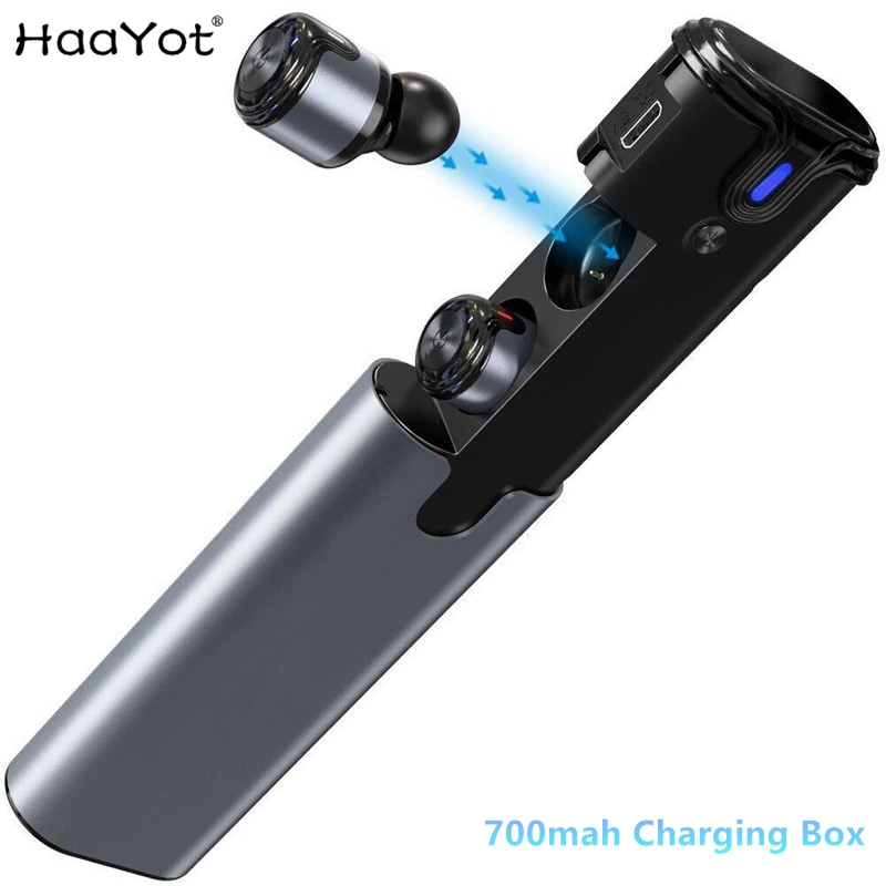 HAAYOT беспроводные наушники Bluetooth с микрофоном TWS стерео бас в ухо Handsfree для Xiaomi Samsung