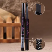 1 pcs Triangle Waterproof Eyebrow Pencil Women Lady Eye Brow Pen With Brush Beauty Make-Up Cosmetic Tools 5 Colors