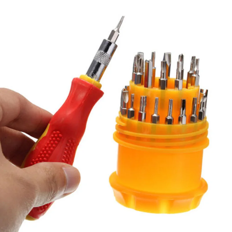 31 IN 1 Screwdriver Set Precision Phone Cmputer Camera Slotted Phillips Screwdriver Maintenance Tools Torx Hex Screw Driver Set