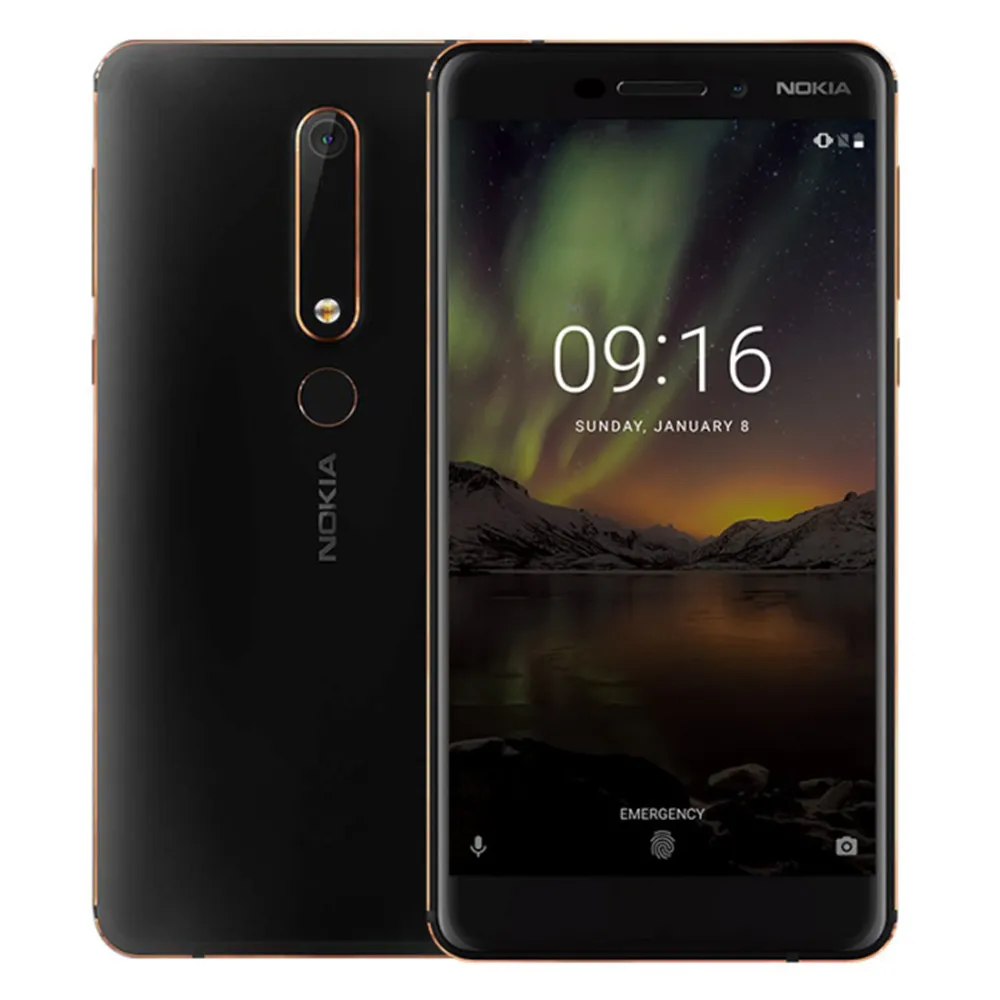 

NOKIA 6 Android Smartphone 4GB RAM 64GB ROM Snapdragon 630 2.2GHz Octa Core 5.5 Inch 2.5D IPS HD Screen 4G LTE