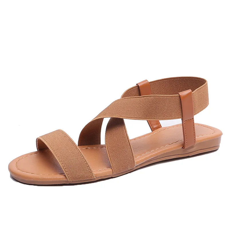

Women Sandals 2019 Hot Fashion Women Summer Beach Roman Sandal Ladies Open Toe Flat Sandal Casual Female Shoes Women