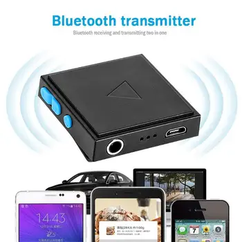 

2 in 1 AUX Bluetooth Receiver Audio Adapter for Android 4/iOS 6 Portable Bluetooth Transmitter for Headphone Speaker