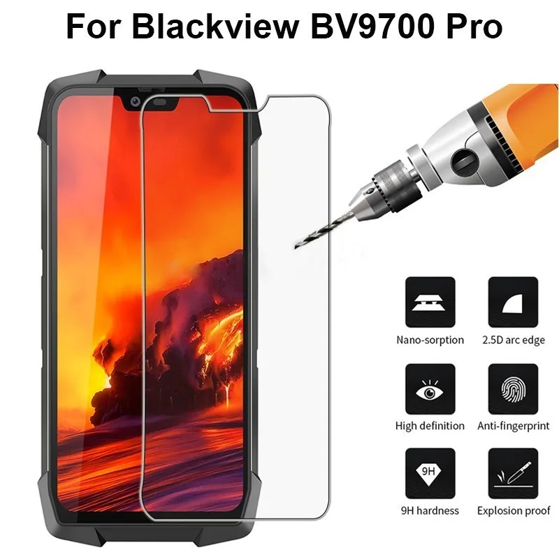2 шт. для Blackview Bv9700 Pro 2.5D Закаленное стекло Защитная пленка экрана Bv9500 Bv9600 Защитное