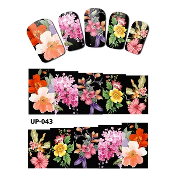 

UPRETTEGO NAIL ART BEAUTY TATTOO WATER TRANSFER DECAL SLIDER WATER COLOR PAINTING FLOWER ROSE PEACH PEONY BUTTERFLY UP043-048