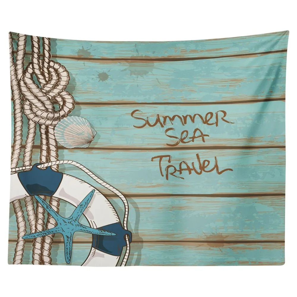 

Peach Skin Velvet Print Tapestry Blanket Towel Yoga Mat Boat Bird Pattern Ocean Style Beach Cover Psychedelic Tapestry