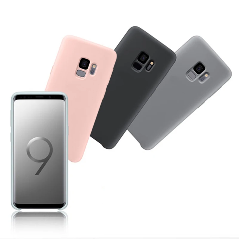 

Hot Official Silicone cover case for Samsung galaxy S7 S7edge S8 S8plus S9 S9plus Note8 Note9 Luxury Original phone coque capa