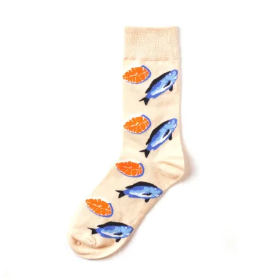 Деловые повседневные мужские носки из чесаного хлопка, Harajuku, цветные, забавные, модные, уличные, длинные, мягкие, счастливые носки для мужчин, большие размеры - Цвет: 21
