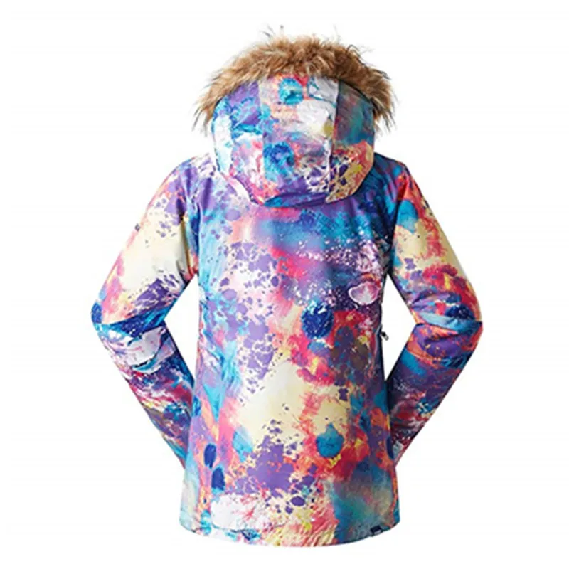 2018 invierno de las mujeres de la chaqueta de esquí chaqueta de snowboard chaquetas de esqui cazadoras mujer veste traje de esquí nieve femenina femme