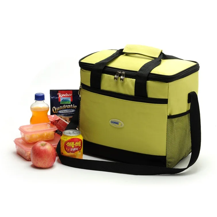 Новая высококачественная брендовая Термосумка-холодильник для пикника, сумка для обеда, изолированная сумка для хранения еды, крутая Сумка для льда, термо-Ланч-бокс, сумка на плечо - Цвет: Зеленый