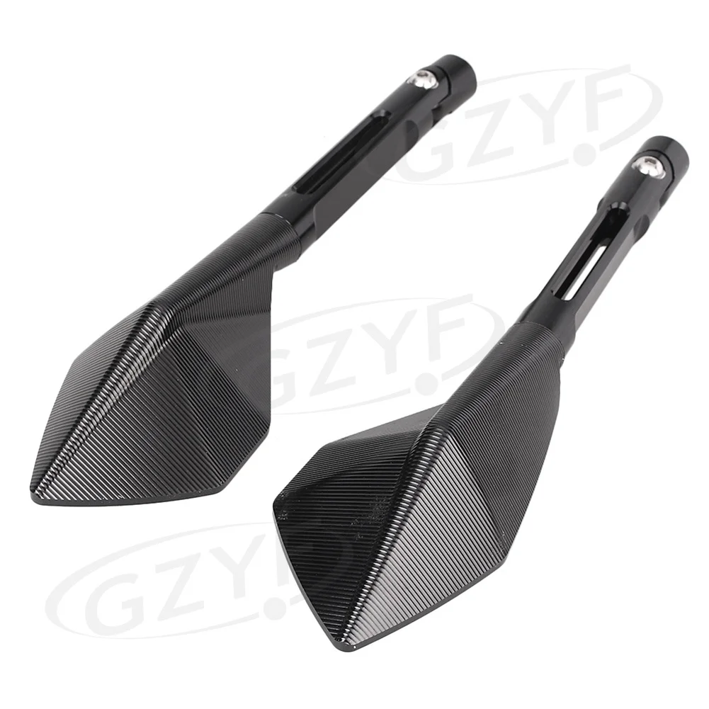 Rear View Side Wing Mirrors for most Motorcycle street bikes/cruisers/choppers/dirt bikes/scooters with 8mm & 10mm thread