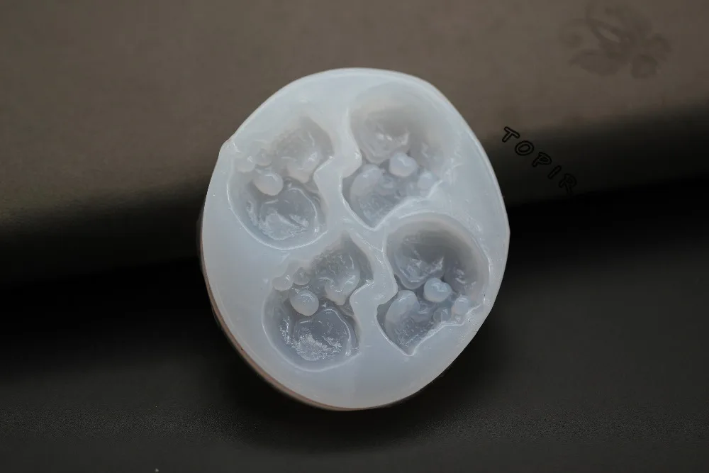 Прозрачная силиконовая форма высушенный цветок смола декоративные поделки DIY Тип черепа формы для эпоксидной смолы для ювелирных изделий