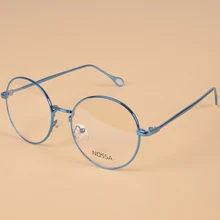 Круглая оправа, элегантные солнцезащитные очки для женщин и мужчин, металлические оптические очки для мужчин и женщин, прозрачные линзы, очки по рецепту, оправа для очков