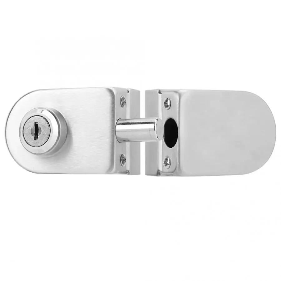 cerradura puerta Stainless Steel Double Glass Door Lock Latch with Keys for Home Security Accessories 188A Glass Door Lock