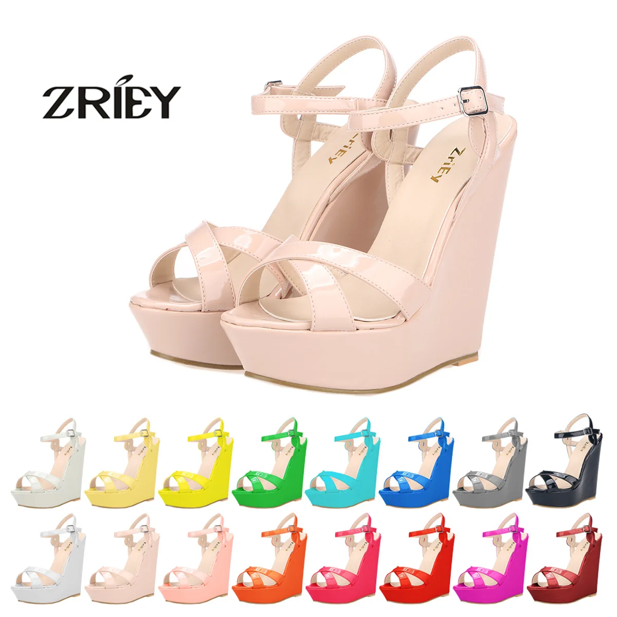 

LOSLANDIFEN Explosion models fashion ultra high heels ladies shoes sandals buckle single shoes women's shoes 391-11PA