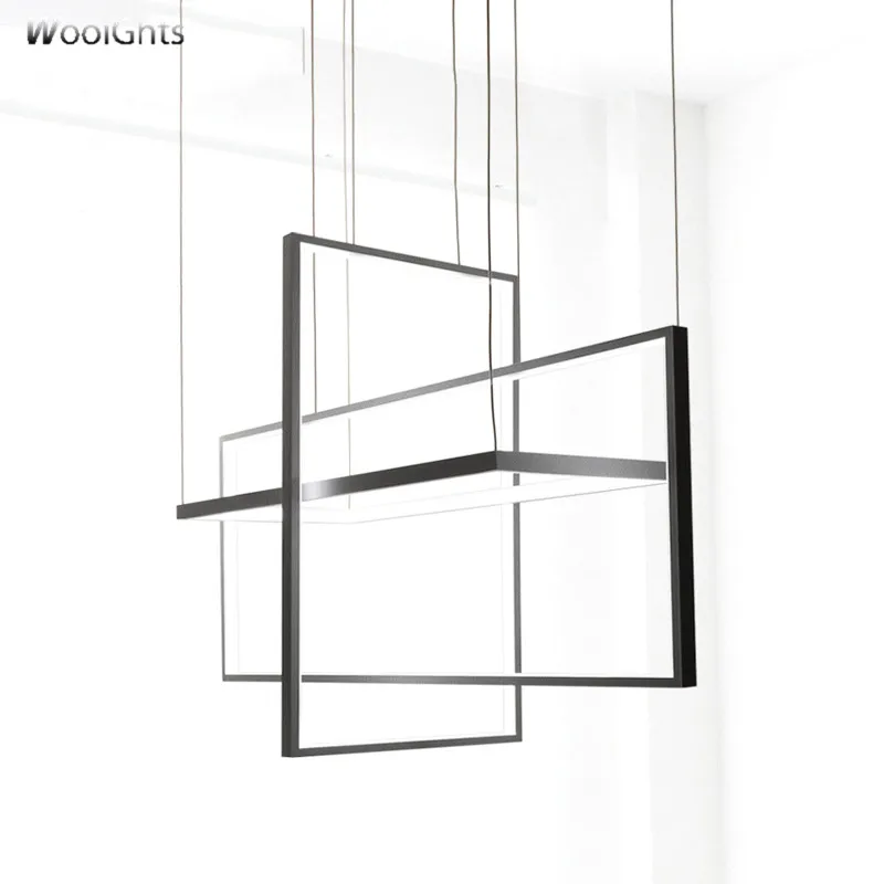 Wooights круглые кольца в кофе современная светодиодная Люстра для столовой