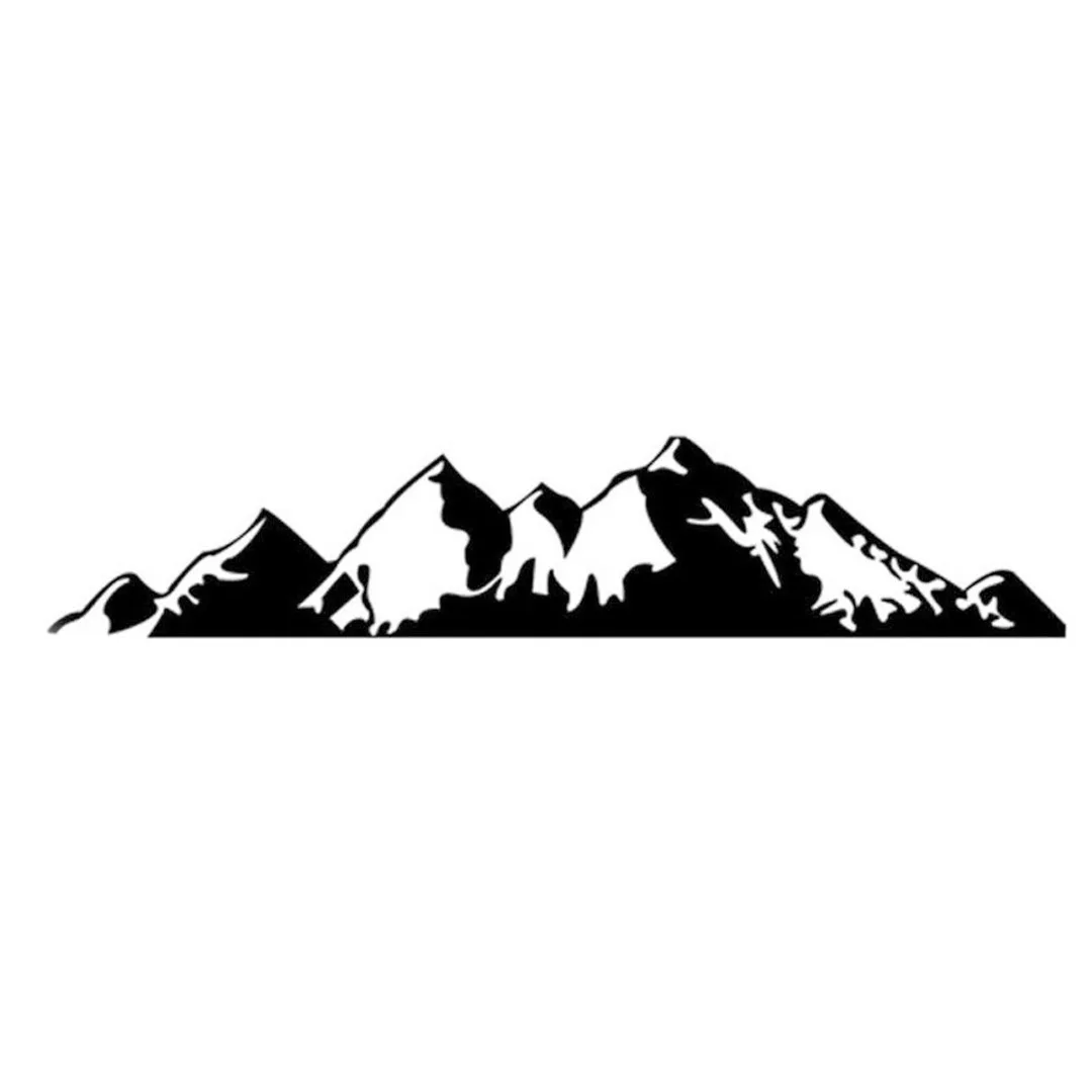 New Arrival 1pc 50*10cm Car Off Road Camper Mountain Range Door Body Sticker Decal Graphic