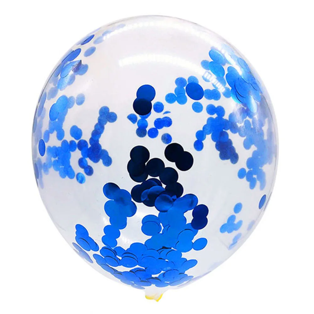 DIY Свадебные украшения для дня рождения воздушные шары Bobo перо прозрачные воздушные шары гелиевые надувные воздушные шары из ПВХ - Цвет: 5pc Latex Blue