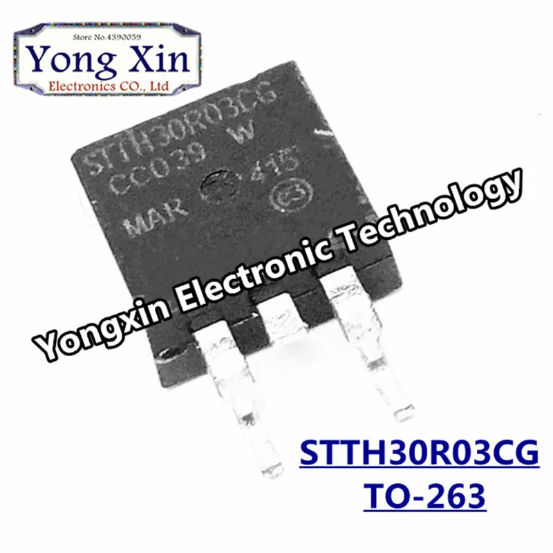 10 шт. STTH30R03CG TO 263 STTH30R03 TO263 30R03 300V 30A|Импульсный источник питания| |