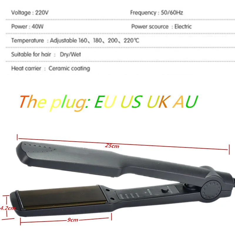 2024 Shipping Professional Straightening Irons Electric Hair Straightener Flat Iron Fast Warm Up Styling Tools 2